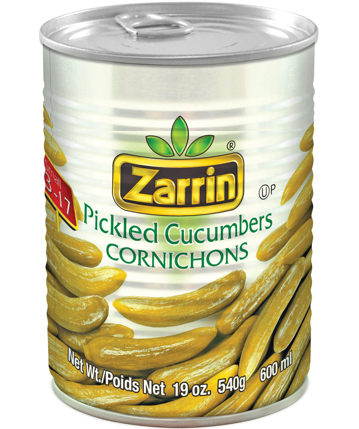 Zarrin Pickled Cucumbers 13-17