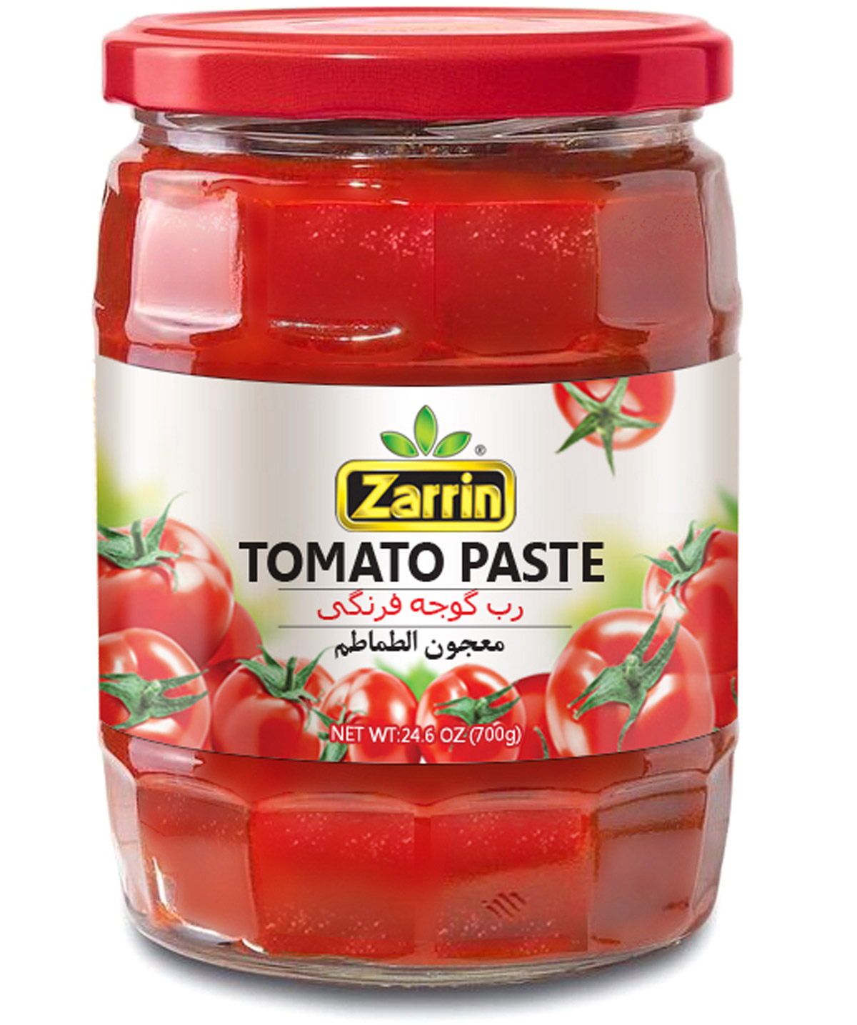 Zarrin Tomato Paste In Glass Jar