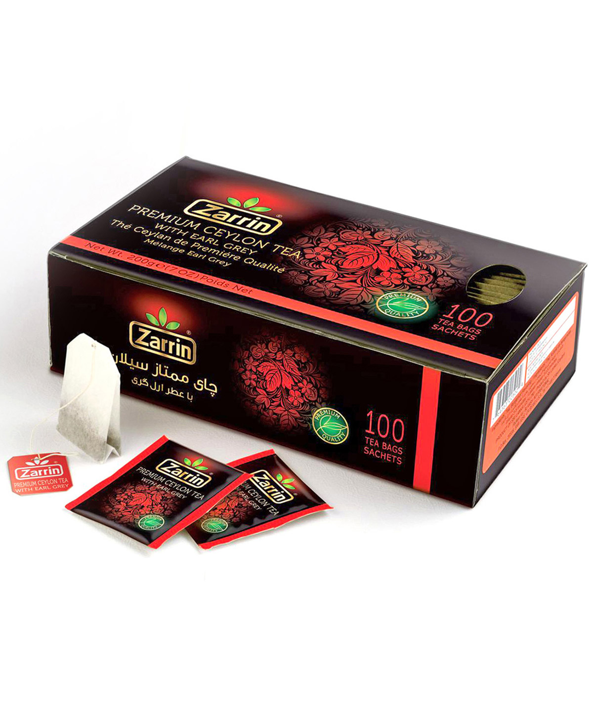 Zarrin Alu Teabag Earl Grey Leaf Tea 2gX100 Zarrin Alu Teabag Earl Grey Leaf Tea 2gX100