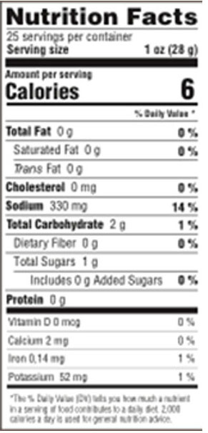 Zarrin Hot Frenk Pepper Pickles In Glass Jar 52.4oz Nutrition Facts Zarrin Hot Frenk Pepper Pickles In Glass Jar 52.4oz Nutrition Facts