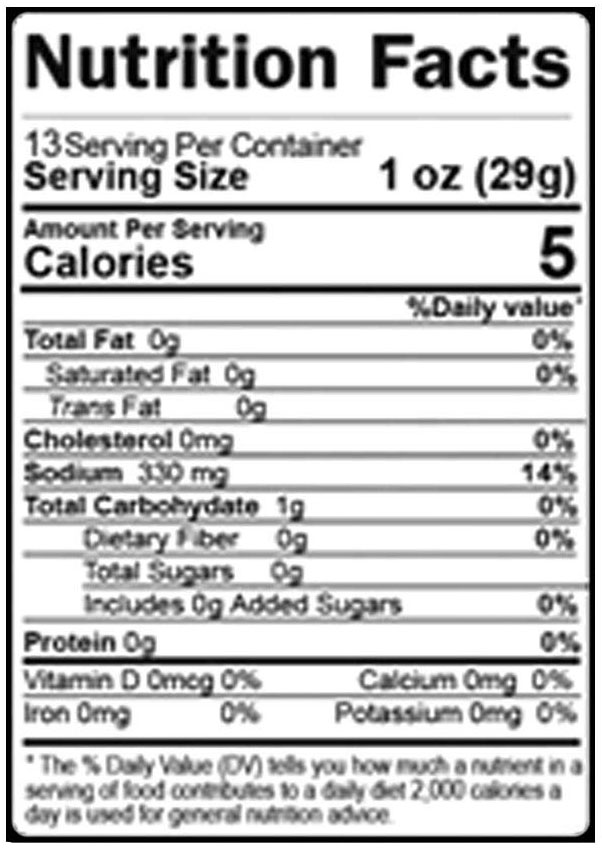 Zarrin Pickled Cucumbers 10-12 + 20% Free Nutrition Facts Zarrin Pickled Cucumbers 10-12 + 20% Free Nutrition Facts