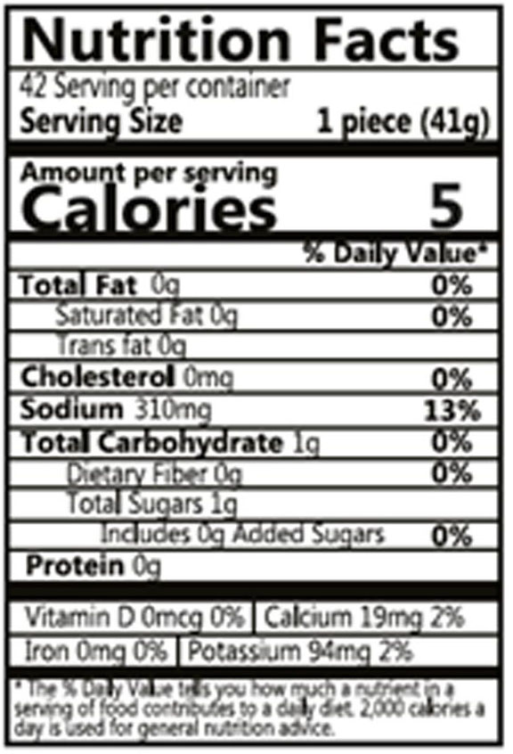 Zarrin Pickled Cucumbers 30-36 Nutrition Facts Zarrin Pickled Cucumbers 30-36 Nutrition Facts