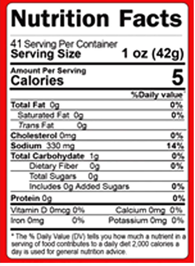 Zarrin Pickled Medium Cucumbers 37-45 Nutrition Facts Zarrin Pickled Medium Cucumbers 37-45 Nutrition Facts