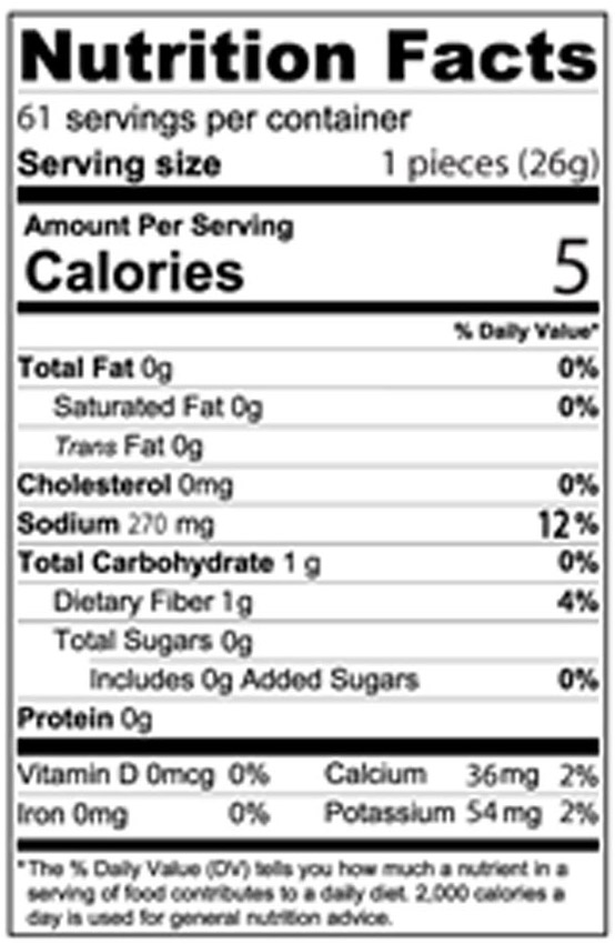 Zarrin Pickled Medium Cucumbers Nutrition Facts Zarrin Pickled Medium Cucumbers Nutrition Facts