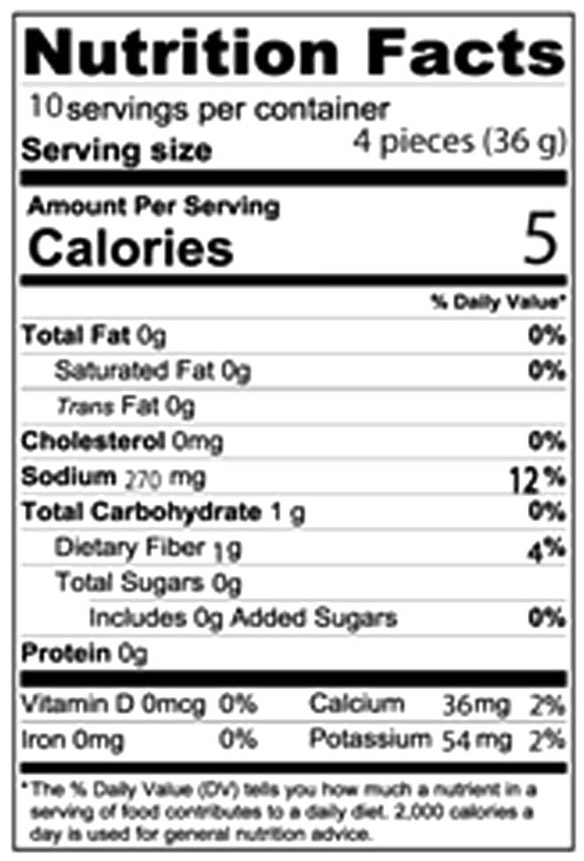 Zarrin Pickled Midget Cucumbers Nutrition Facts Zarrin Pickled Midget Cucumbers Nutrition Facts