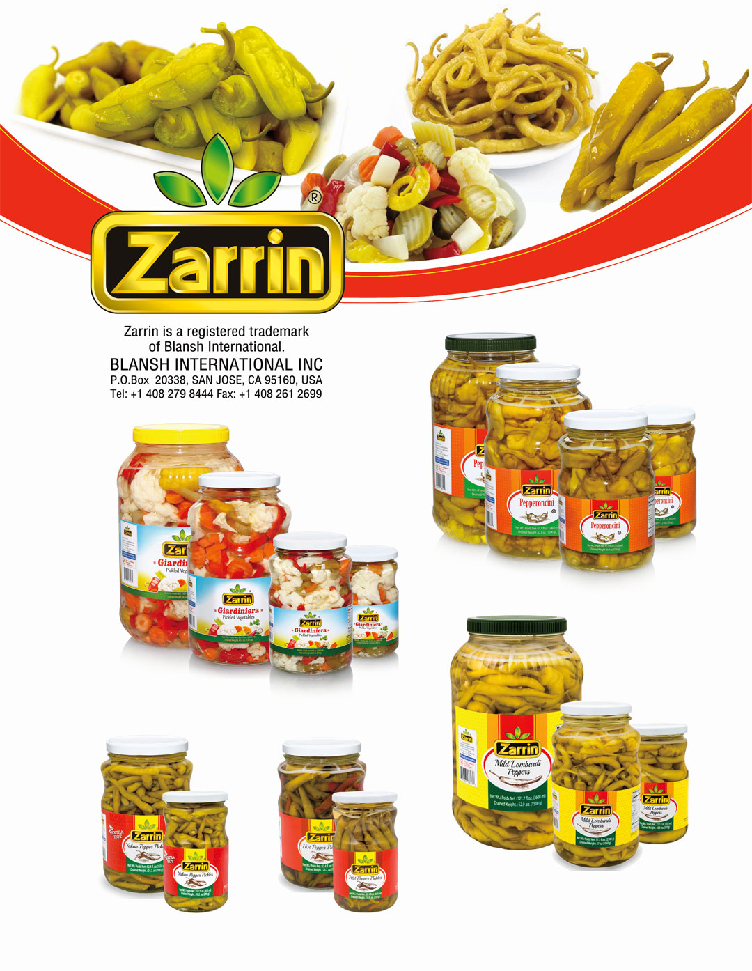 Wholesale grocer by Zarrin featuring Persian Giardiniera pickled in glass jar.