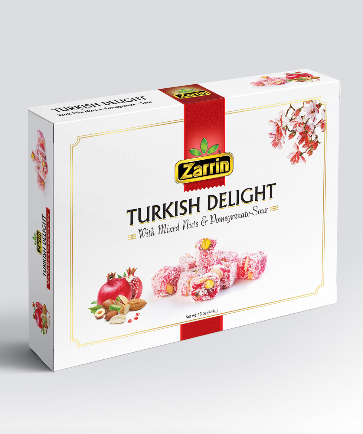 Turkish Delight With Mixed Nuts & Pomegranate sour